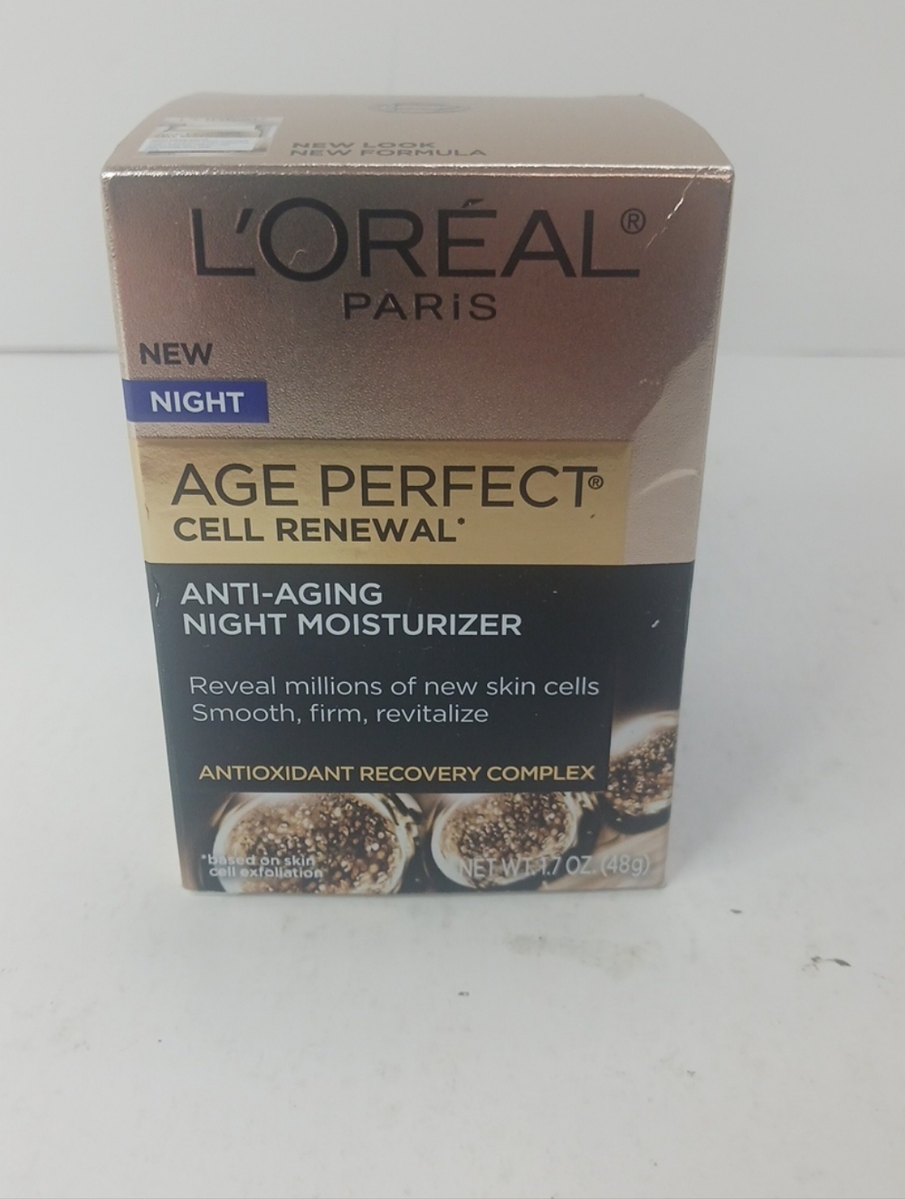 Age Perfect Cell Renewal Anti-Aging Night Moisturizer - Gold/Black